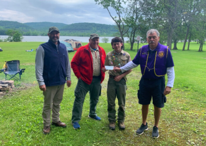 Howard Area Lions Club donates to Scouts Troop 353